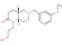 (4aR*,8aS*)-1-(3-hydroxypropyl)-6-(3-methoxybenzyl)octahydro-1,6-naphthyridin-2(1H)-one