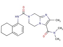 N~3~,N~3~,2-trimethyl-N~7~-(5,6,7,8-tetrahydronaphthalen-1-yl)-5,6-dihydroimidazo[1,2-a]pyrazine-3,7(8H)-dicarboxamide