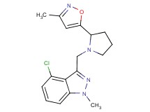 4-chloro-1-methyl-3-{[2-(3-methylisoxazol-5-yl)pyrrolidin-1-yl]methyl}-1H-indazole