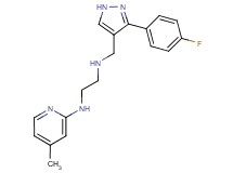 N-{[3-(4-fluorophenyl)-1H-pyrazol-4-yl]methyl}-N'-(4-methylpyridin-2-yl)ethane-1,2-diamine
