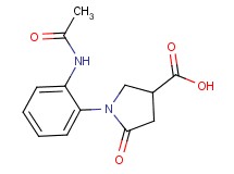1-[2-(acetylamino)phenyl]-5-oxopyrrolidine-3-carboxylic acid