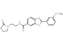 2-(3-methoxyphenyl)-N-[2-(2-oxo-1-pyrrolidinyl)ethyl]-1,3-benzoxazole-6-carboxamide