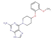 6-[4-(2-methoxyphenoxy)-1-piperidinyl]-9H-purin-2-amine