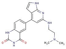 6-(6-{[2-(dimethylamino)ethyl]amino}-1H-pyrrolo[2,3-b]pyridin-4-yl)quinazoline-2,4(1H,3H)-dione