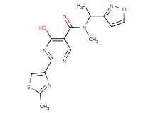4-hydroxy-N-(1-isoxazol-3-ylethyl)-N-methyl-2-(2-methyl-1,3-thiazol-4-yl)pyrimidine-5-carboxamide