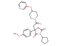 1-cyclopentyl-3-(4-methoxyphenyl)-3-{2-oxo-2-[4-(3-pyridinyloxy)-1-piperidinyl]ethyl}-2,5-pyrrolidinedione