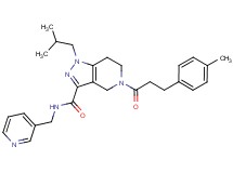 1-isobutyl-5-[3-(4-methylphenyl)propanoyl]-N-(3-pyridinylmethyl)-4,5,6,7-tetrahydro-1H-pyrazolo[4,3-c]pyridine-3-carboxamide