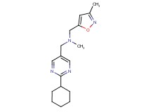 1-(2-cyclohexylpyrimidin-5-yl)-N-methyl-N-[(3-methylisoxazol-5-yl)methyl]methanamine
