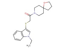 8-{[(1-ethyl-1H-indol-3-yl)thio]acetyl}-1-oxa-8-azaspiro[4.5]decane