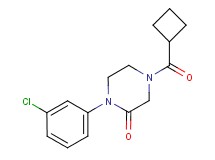1-(3-chlorophenyl)-4-(cyclobutylcarbonyl)-2-piperazinone