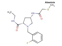 (4S)-N-ethyl-1-(2-fluorobenzyl)-4-{[(methylthio)acetyl]amino}-L-prolinamide