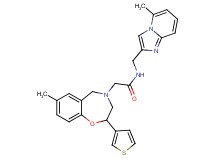 N-[(5-methylimidazo[1,2-a]pyridin-2-yl)methyl]-2-[7-methyl-2-(3-thienyl)-2,3-dihydro-1,4-benzoxazepin-4(5H)-yl]acetamide