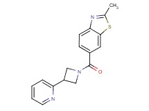 2-methyl-6-[(3-pyridin-2-ylazetidin-1-yl)carbonyl]-1,3-benzothiazole