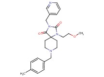 1-(2-methoxyethyl)-8-(4-methylbenzyl)-3-(3-pyridinylmethyl)-1,3,8-triazaspiro[4.5]decane-2,4-dione