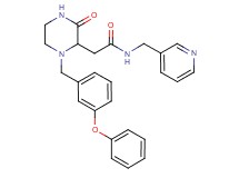 2-[3-oxo-1-(3-phenoxybenzyl)-2-piperazinyl]-N-(3-pyridinylmethyl)acetamide