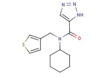 N-cyclohexyl-N-(3-thienylmethyl)-1H-1,2,3-triazole-5-carboxamide