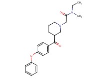 N-ethyl-N-methyl-2-[3-(4-phenoxybenzoyl)piperidin-1-yl]acetamide