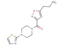 1-[(5-propyl-3-isoxazolyl)carbonyl]-4-(1,3-thiazol-2-yl)piperazine