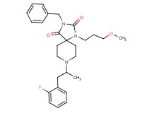 3-benzyl-8-[2-(2-fluorophenyl)-1-methylethyl]-1-(3-methoxypropyl)-1,3,8-triazaspiro[4.5]decane-2,4-dione