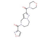 5-(isoxazol-3-ylcarbonyl)-2-(morpholin-4-ylcarbonyl)-5,6,7,8-tetrahydro-4H-pyrazolo[1,5-a][1,4]diazepine