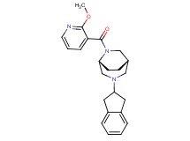 (1S*,5R*)-3-(2,3-dihydro-1H-inden-2-yl)-6-[(2-methoxy-3-pyridinyl)carbonyl]-3,6-diazabicyclo[3.2.2]nonane