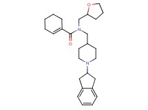 N-{[1-(2,3-dihydro-1H-inden-2-yl)-4-piperidinyl]methyl}-N-(tetrahydro-2-furanylmethyl)-1-cyclohexene-1-carboxamide