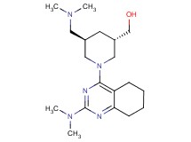 {(3S*,5R*)-5-[(dimethylamino)methyl]-1-[2-(dimethylamino)-5,6,7,8-tetrahydro-4-quinazolinyl]-3-piperidinyl}methanol
