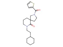 7-(2-cyclohexylethyl)-2-(2-thienylcarbonyl)-2,7-diazaspiro[4.5]decan-6-one