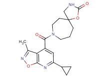 8-[(6-cyclopropyl-3-methylisoxazolo[5,4-b]pyridin-4-yl)carbonyl]-1-oxa-3,8-diazaspiro[4.6]undecan-2-one