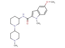 5-methoxy-1-methyl-N-(1'-methyl-1,4'-bipiperidin-3-yl)-1H-indole-2-carboxamide