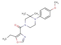 4-[(5-ethyl-1,3-oxazol-4-yl)carbonyl]-1-(4-methoxyphenyl)-2,2-dimethylpiperazine