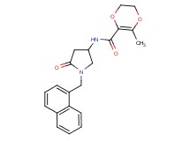 3-methyl-N-[1-(1-naphthylmethyl)-5-oxo-3-pyrrolidinyl]-5,6-dihydro-1,4-dioxine-2-carboxamide