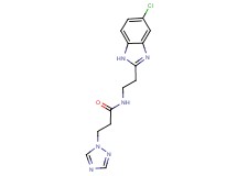 N-[2-(5-chloro-1H-benzimidazol-2-yl)ethyl]-3-(1H-1,2,4-triazol-1-yl)propanamide