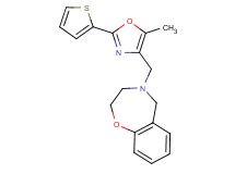 4-{[5-methyl-2-(2-thienyl)-1,3-oxazol-4-yl]methyl}-2,3,4,5-tetrahydro-1,4-benzoxazepine