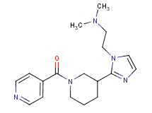 2-[2-(1-isonicotinoylpiperidin-3-yl)-1H-imidazol-1-yl]-N,N-dimethylethanamine