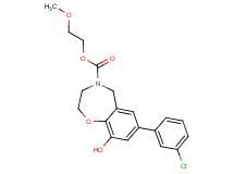 2-methoxyethyl 7-(3-chlorophenyl)-9-hydroxy-2,3-dihydro-1,4-benzoxazepine-4(5H)-carboxylate