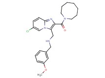 1-[2-(1-azocanylcarbonyl)-6-chloroimidazo[1,2-a]pyridin-3-yl]-N-(3-methoxybenzyl)methanamine