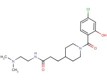 3-[1-(4-chloro-2-hydroxybenzoyl)piperidin-4-yl]-N-[2-(dimethylamino)ethyl]propanamide