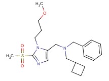 N-benzyl-1-cyclobutyl-N-{[1-(3-methoxypropyl)-2-(methylsulfonyl)-1H-imidazol-5-yl]methyl}methanamine