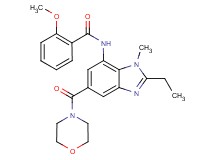 N-[2-ethyl-1-methyl-5-(4-morpholinylcarbonyl)-1H-benzimidazol-7-yl]-2-methoxybenzamide