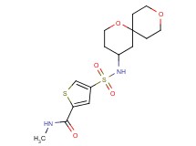 4-[(1,9-dioxaspiro[5.5]undec-4-ylamino)sulfonyl]-N-methylthiophene-2-carboxamide