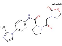 N-[4-(2-methyl-1H-imidazol-1-yl)phenyl]-1-[(2-oxo-1,3-oxazolidin-3-yl)acetyl]-L-prolinamide