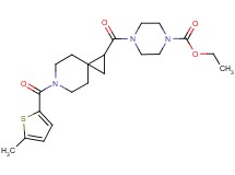 ethyl 4-({6-[(5-methyl-2-thienyl)carbonyl]-6-azaspiro[2.5]oct-1-yl}carbonyl)-1-piperazinecarboxylate