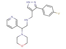 N-{[3-(4-fluorophenyl)-1H-pyrazol-4-yl]methyl}-2-morpholin-4-yl-2-pyridin-3-ylethanamine