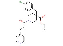 ethyl 4-(4-chlorobenzyl)-1-[3-(4-pyridinyl)propanoyl]-4-piperidinecarboxylate