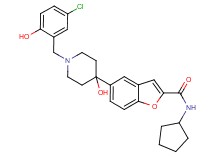 5-[1-(5-chloro-2-hydroxybenzyl)-4-hydroxy-4-piperidinyl]-N-cyclopentyl-1-benzofuran-2-carboxamide