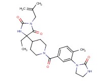 5-ethyl-5-{1-[4-methyl-3-(2-oxo-1-imidazolidinyl)benzoyl]-4-piperidinyl}-3-(2-methyl-2-propen-1-yl)-2,4-imidazolidinedione