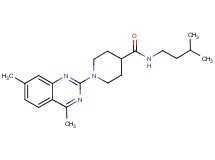 1-(4,7-dimethyl-2-quinazolinyl)-N-(3-methylbutyl)-4-piperidinecarboxamide