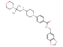 N-(1,3-benzodioxol-5-ylmethyl)-4-(4-{[2-methyl-2-(4-morpholinyl)propyl]amino}-1-piperidinyl)benzamide