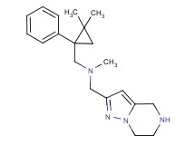 [(2,2-dimethyl-1-phenylcyclopropyl)methyl]methyl(4,5,6,7-tetrahydropyrazolo[1,5-a]pyrazin-2-ylmethyl)amine dihydrochloride